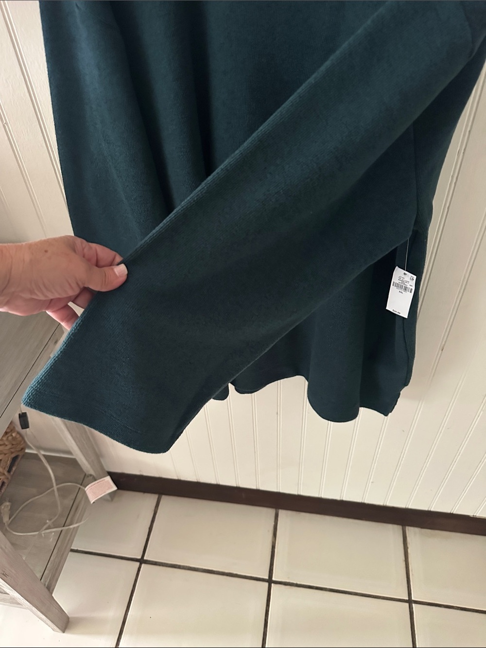 Old Navy Dark Teal Cozy Mock Neck Tunic Sweater NEW sz XXL - Picture 7 of 9
